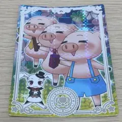 リルぷりっ　3びきのこぶた　カード　陣名まい　データカードダス　当時物