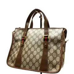 OLD GUCCI シェリーライン PVC ハンドバッグ 5157