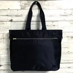 超美品✨ポーター リフト トートバッグL A4可 大容量 ネイビー