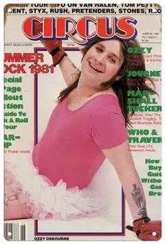オジー・オズボーン Ozzy Osbourne メタルポスター ブリキ看板 2
