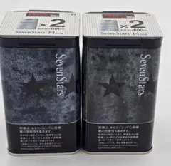 Seven Stars たばこ　蓋付き灰皿　角型缶　2個セット