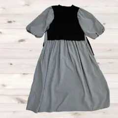 美品✨『ラダリスタ』【M】ワンピース ベスト /レイヤード /バルーンスリーブ