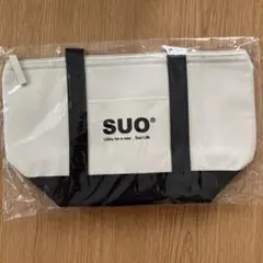 SUO 保冷バッグ ホワイト・ブラック キャンバス
