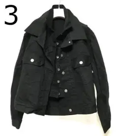サイズ 3 SACAI 20SS レイヤードデニムジャケット 定価94600円