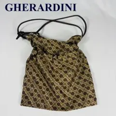 ゲラルディーニ ダークブラウン ポシェット 　小物入れGHERARDINI