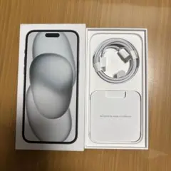 Apple iPhone 15 Plus ブラック　空箱　C端子ケーブル