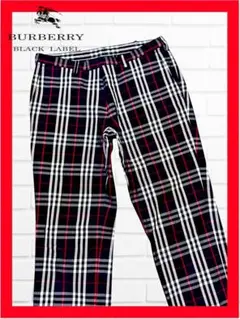 ◆激レア◆BURBERRYバーバリーブラックレーベル★大人気★チェック柄パンツ黒