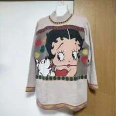 【美品】90s ベティブープ パジー アンゴラ混 ニット