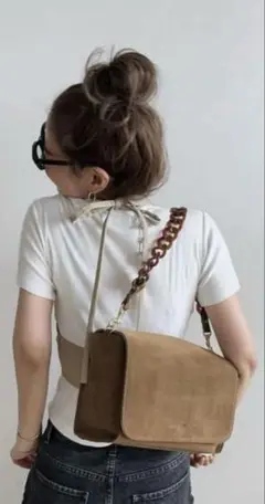 極美品 chiiiibag スウェードチェーンショルダーバック 完売品