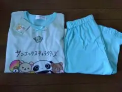 サンエックス　キャラクターズ　パジャマ　淡緑　140