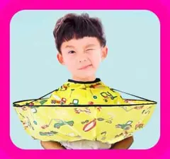 子ども散髪ケープ【さかな柄】 ケープ マント 子供用 おうち美容院 年末年始