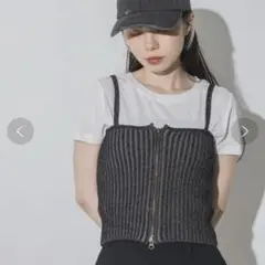 JEANASIS ニットビスチェ　キャミ