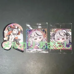 沙花叉クロヱ クロたん キラステッカー シール ハート イタジャガ