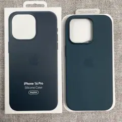 「新品未使用」iPhone 16 Pro シリコンケース ダークグリーン