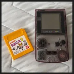 ゲームボーイカラー　クリアパープル　動作確認済み　たまごっち２