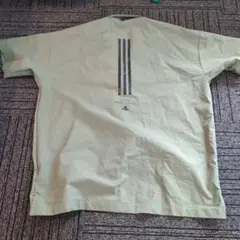 【美品】adidas メッシュ シャツ オリーブ　Oサイズ