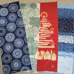 季節の手ぬぐいとぶんぶく堂の手ぬぐい掛けセット
