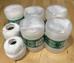 横田　ダルマ コットンレース糸 5個セット　まとめ売り