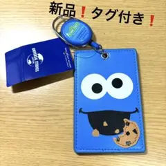 【USJ限定❤️】新品❗️タグ付き❗️クッキーモンスター パスケース✨リール付き✨