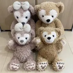 ディズニー♡ダッフィーシェリーメイぬいぐるみパペット4点セット