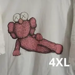 ユニクロ　ut kaws ピンク　Tシャツ　4XL