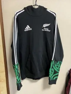 adidas MAORI ALL BLACKS フード付き M