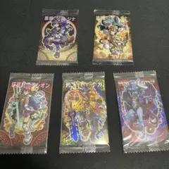 神羅万象チョコ　リュウガアナザーナイアーラ　シオン　ムジナ　アルカナ　5枚セット