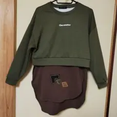 One another 2点セットアップ オリーブグリーン
