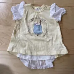 SKÄPE ベビー Tシャツ80 フリル袖　黄色