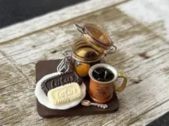 ［チョコ＆アイスコーヒーセット］ミニチュアスイーツ　フェイクスイーツ