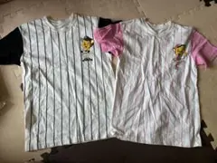 阪神タイガース　キッズTシャツ　男女セット　甲子園球場　トラッキー&ラッキー