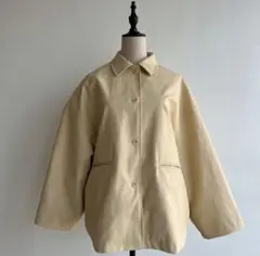 【66】NOKCHA ノクチャ レザージャケット　カーキ nokcha original】eco leather over jacket/camel