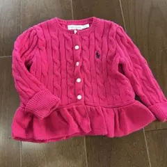 Ralph Lauren ピンク カーディガン 12M