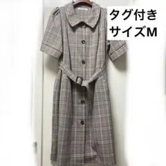 【匿名配送】archives アソートトレンチ2wayワンピース　ブラウン M