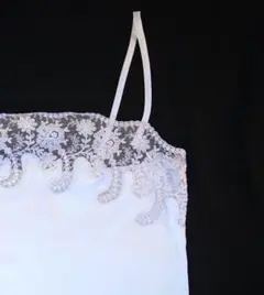 定価６万★スイス製HABELLA★シルク100％レースサテンスリップヴィンテージ