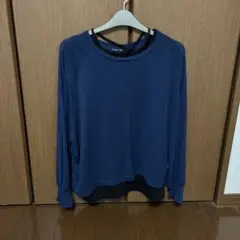 sweetfleur ネイビートップス＆ブラックタンクトップセット