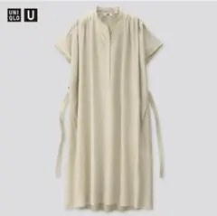 ユニクロ U パラシュートワンピース（半袖）　S ポケット付き　ミントグリーン