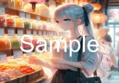 A4サイズアートポスター 1点もの 美女ポスター最高品質 D-B-５６