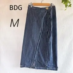 BDG ストライプデニム ラップスカート Mサイズ