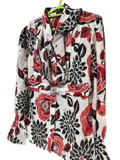 STUDIO New York 花柄トップス シャツ　Mサイズ　上品