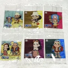 ONE PIECE 不二家 シール ペコちゃん ６枚セット