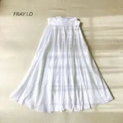 フレイアイディー　新品　チンツギャザー　フレアスカート　サイズ0 手洗い可