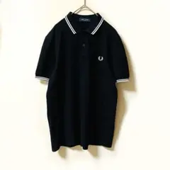 極美品✨ Fred Perry フレッドペリー 半袖 ポロシャツ M ブラック