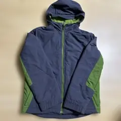 L.L.Bean フード付 ジャケット グレー　グリーン　フリース　160