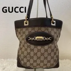 美品 GUCCI グッチ トートバッグ ベージュ145994 GG キャンバス