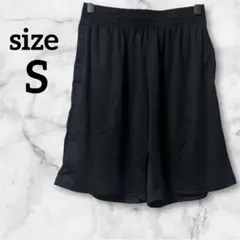 美品❗️ハーフパンツ 【S】ブラック スポーツウェア ズボン 黒 ポケット付き