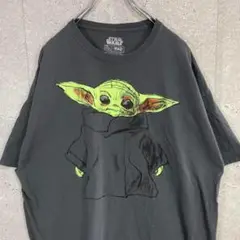 スターウォーズ　ベビーヨーダ　キャラクタープリント　ビックサイズTシャツ2X