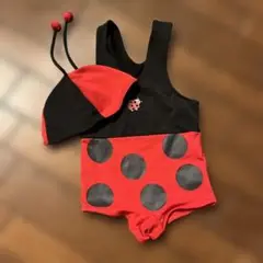 てんとう虫の水着と帽子セット