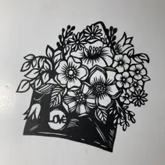 【（匿名配送）】切り絵　ラブレター