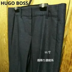 HUGOBOSS レディースパンツ LL ウール混 紺系